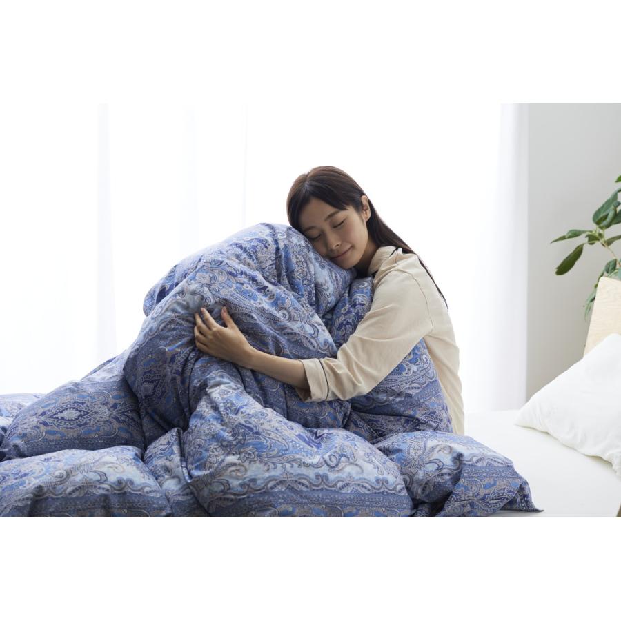 羽毛布団 シングル 冬用 ホワイトダックダウン85％ 増量1.3kg 60サテン