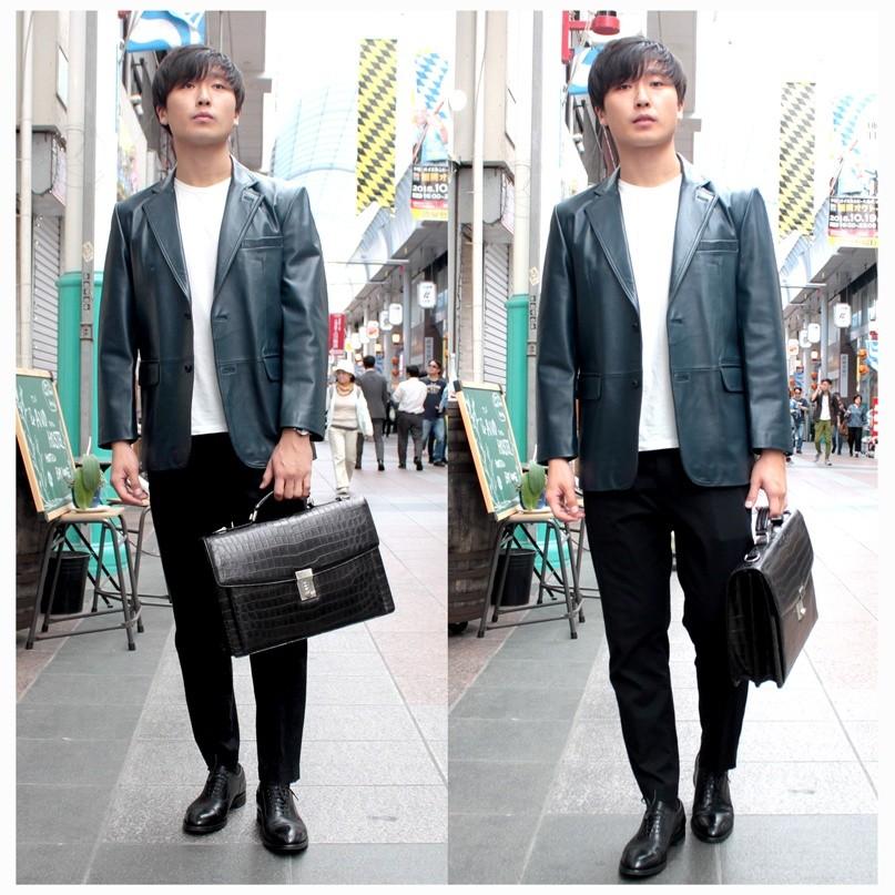 高級 クロコダイル ビジネスバッグ ブリーフケース メンズ マット加工