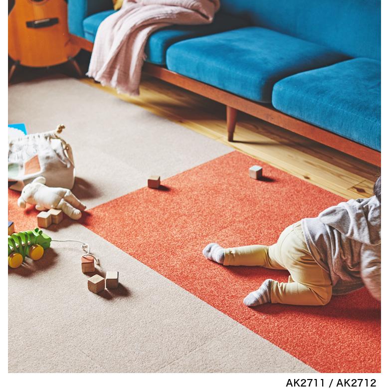 東リ（TOLI） タイルカーペット 40×40 洗える 滑り止め ファブリック