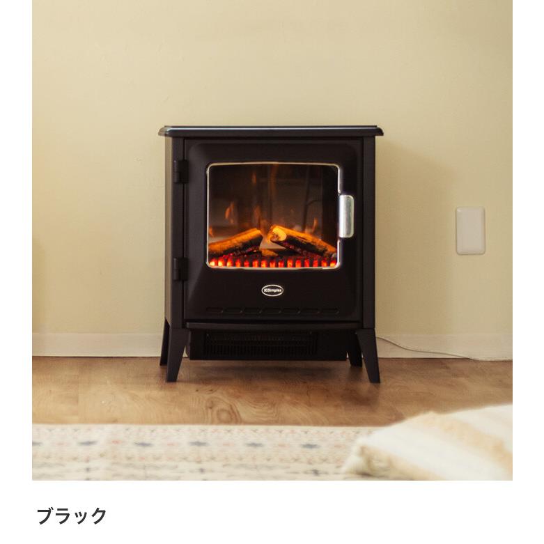 ストーブ 電気 静音 LEDライト 省エネ 3畳〜8畳 リモコン付 たき火 薪