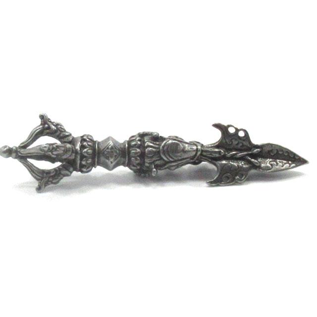 独鈷杵 プルパ 金剛杭 ブルパ 鉄製 約11cm チベット密教法具 とっ