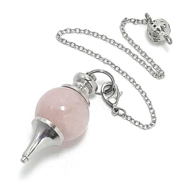 ペンデュラム ローズクォーツ ボール型 ダウジング パワーストーン