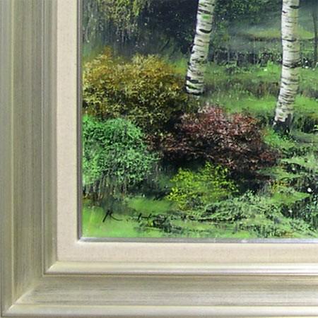 絵画 油絵 白樺林 F30号 （早瀬遼） 【肉筆】【油絵】【日本の風景