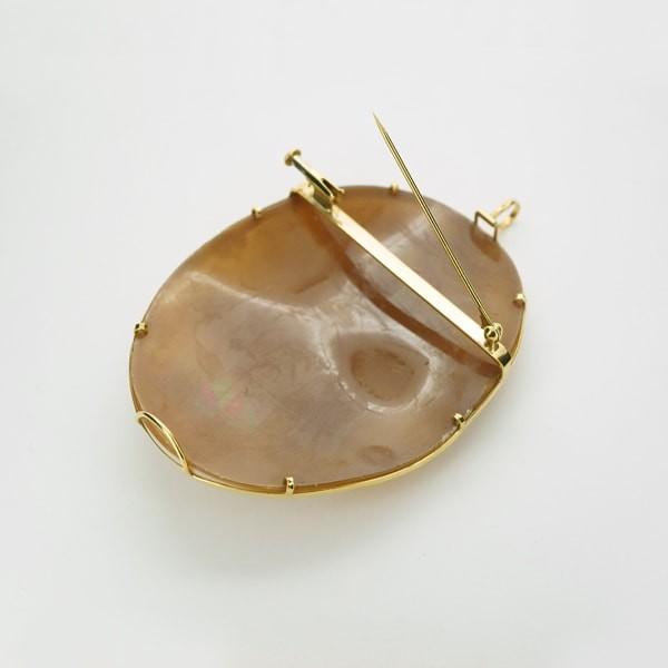 CAMEO（カメオ） 【限定1点】 K18 イエローゴールド シェル ブローチ