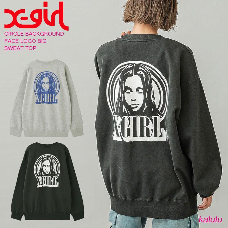 X-girl（エックスガール） X-girl CIRCLE BACKGROUND FACE LOGO BIG