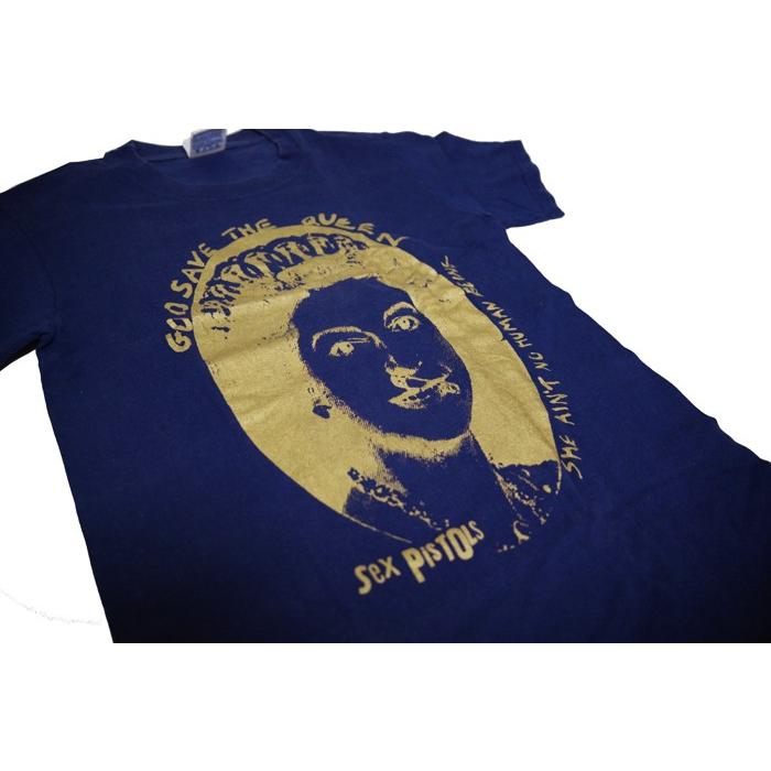 Sex Pistols / セックス・ピストルズ - GOD SAVE THE QUEEN NAVY 古着T