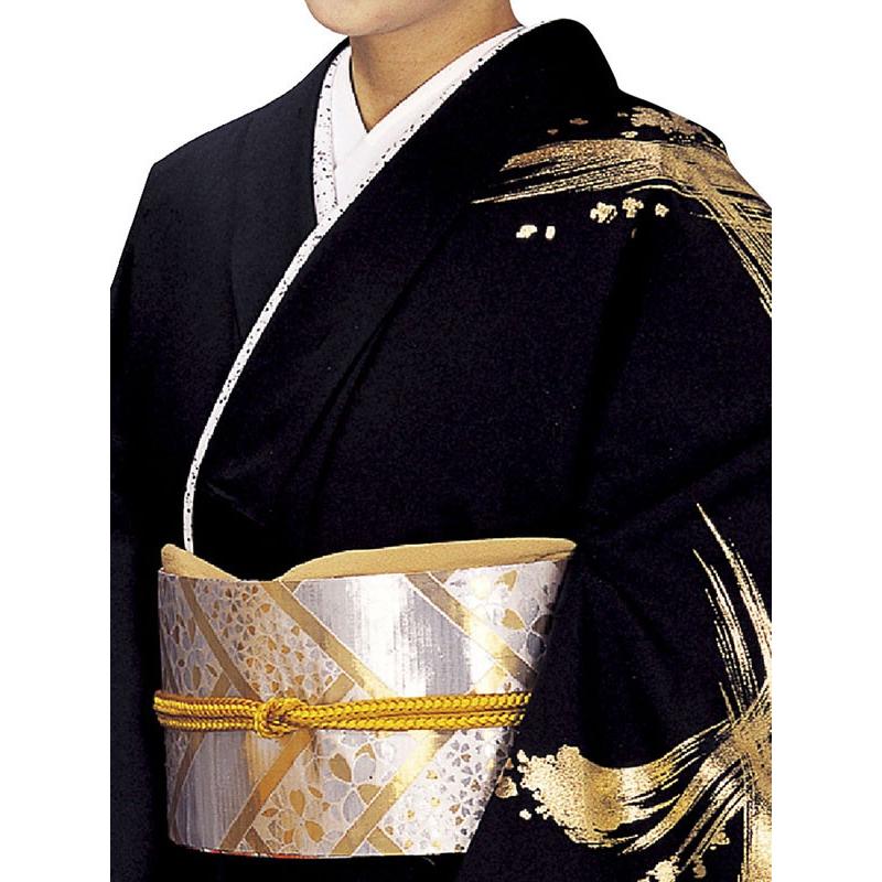訪問着 女性 胴抜き プレタ 踊り 絵羽 洗える着物 黒地 金筆筋 kz