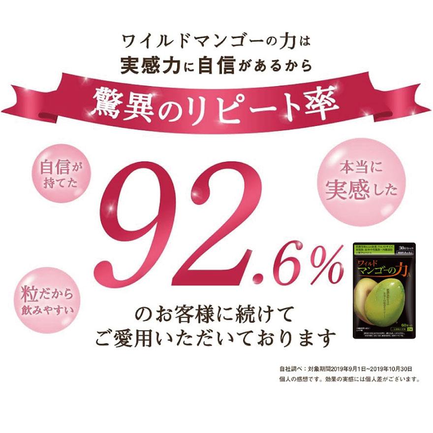 亀山堂 ワイルドマンゴーの力 A エラグ酸 機能性表示食品 30日分 60粒