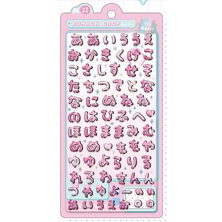 Q-LiA（クーリア） もじもじボンボンシール ひらがな ピンク ボンボン