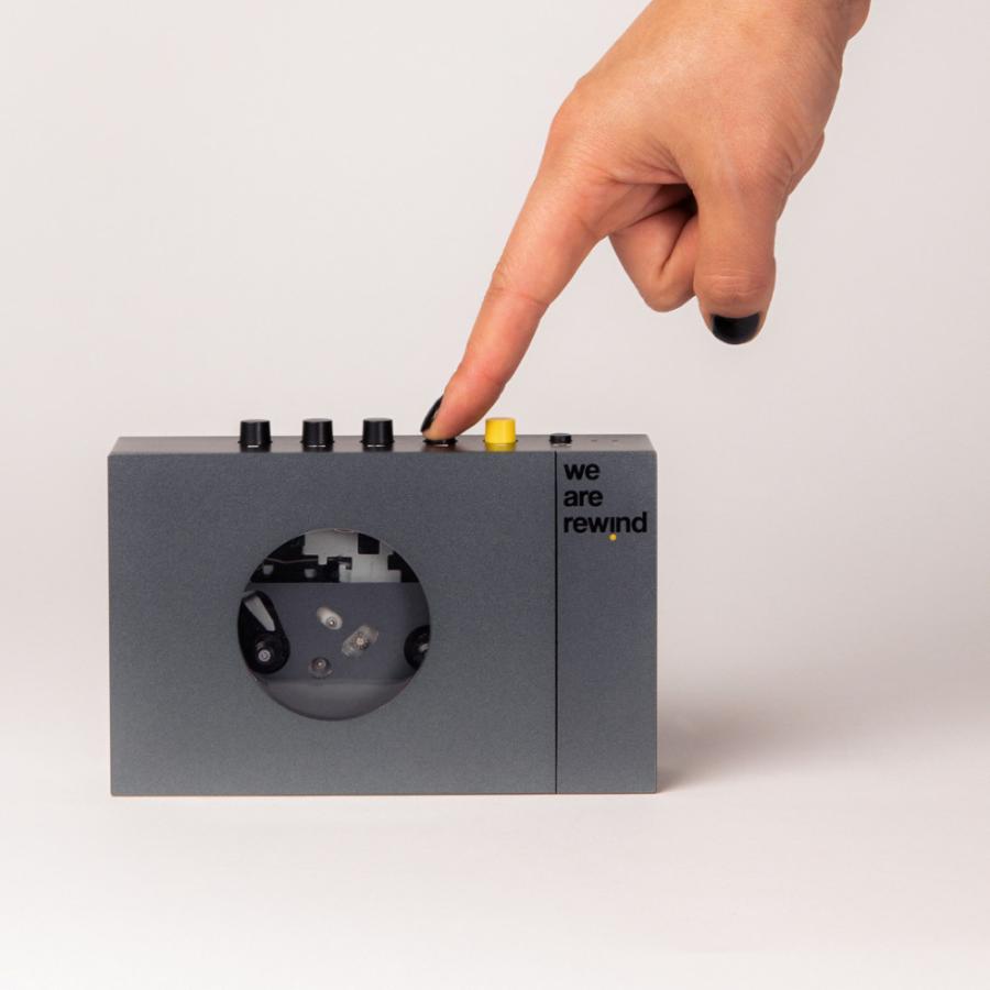 WE ARE REWIND ポータブルカセットプレーヤー WE-001 GREY Bluetooth