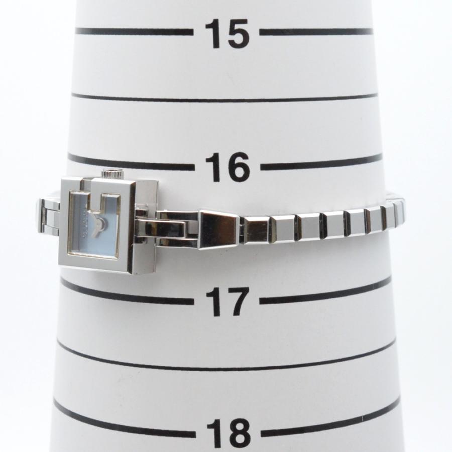 GUCCI グッチ 102 ブレスレットウォッチ シェル文字盤 ブルーシェル