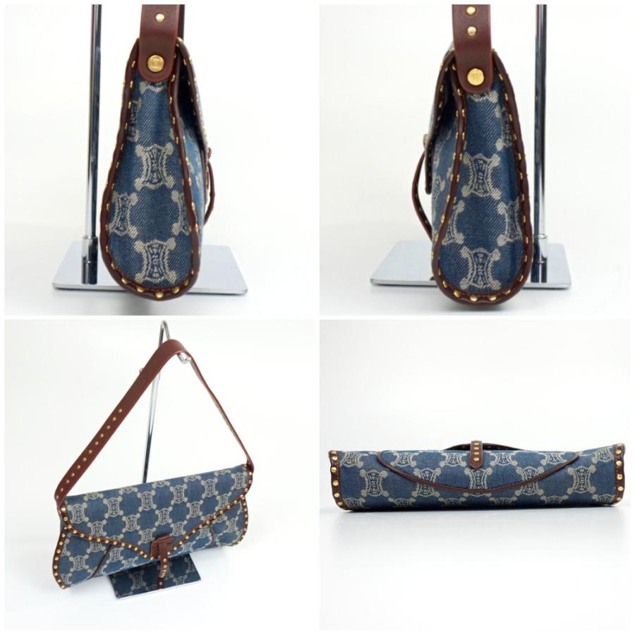 CELINE（セリーヌ） パリマカダム柄 INDIG デニム スタッズ ワン