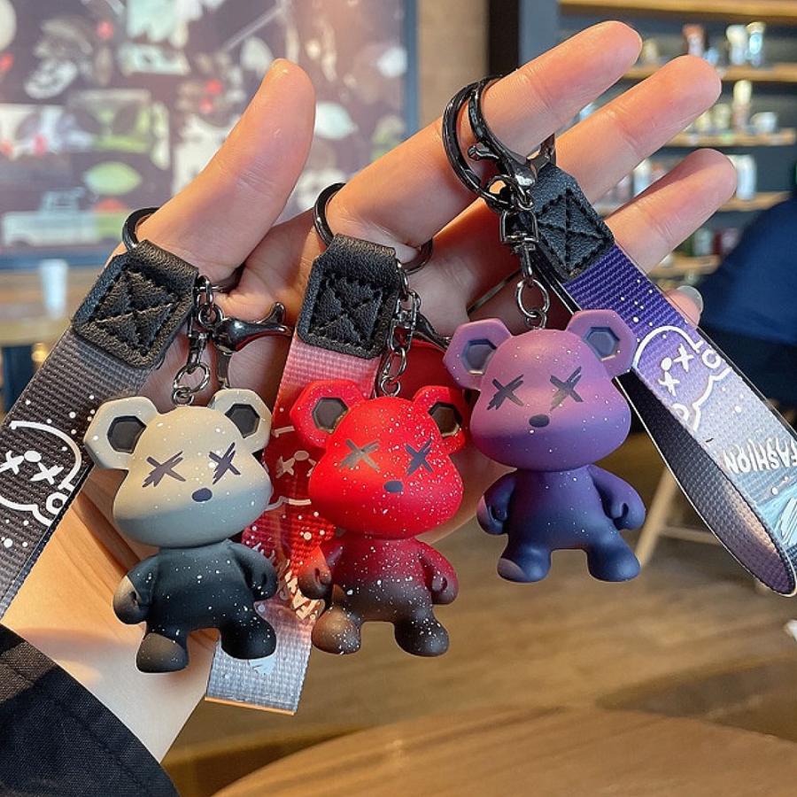 キーホルダー カメレオンKUMA キーリング キーチェーン 暴力熊 ベアー