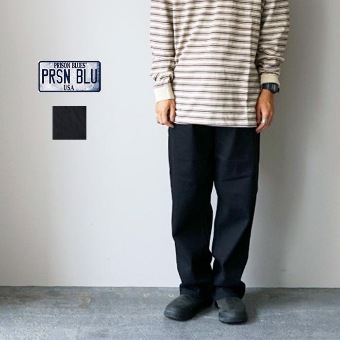 PRISON BLUES プリズンブルース WORK JEANS -BLACK ワークパンツ