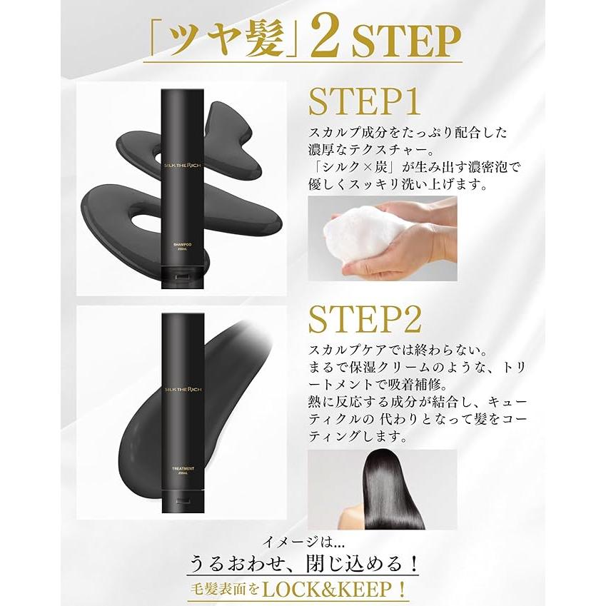 SILK THE RICH（シルクザリッチ） 黒 トリートメント 250ml 単品