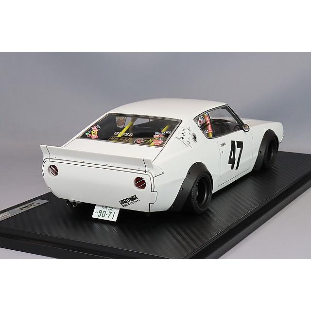 イグニッションモデル 1/18 LB-WORKS ケンメリ 2Dr ホワイト/深リム14