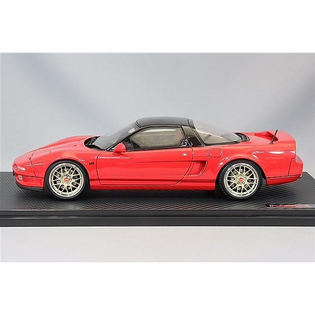 イグニッションモデル 1/18 ホンダ NSX (NA1) レッド/BBS RG-Rタイプ17