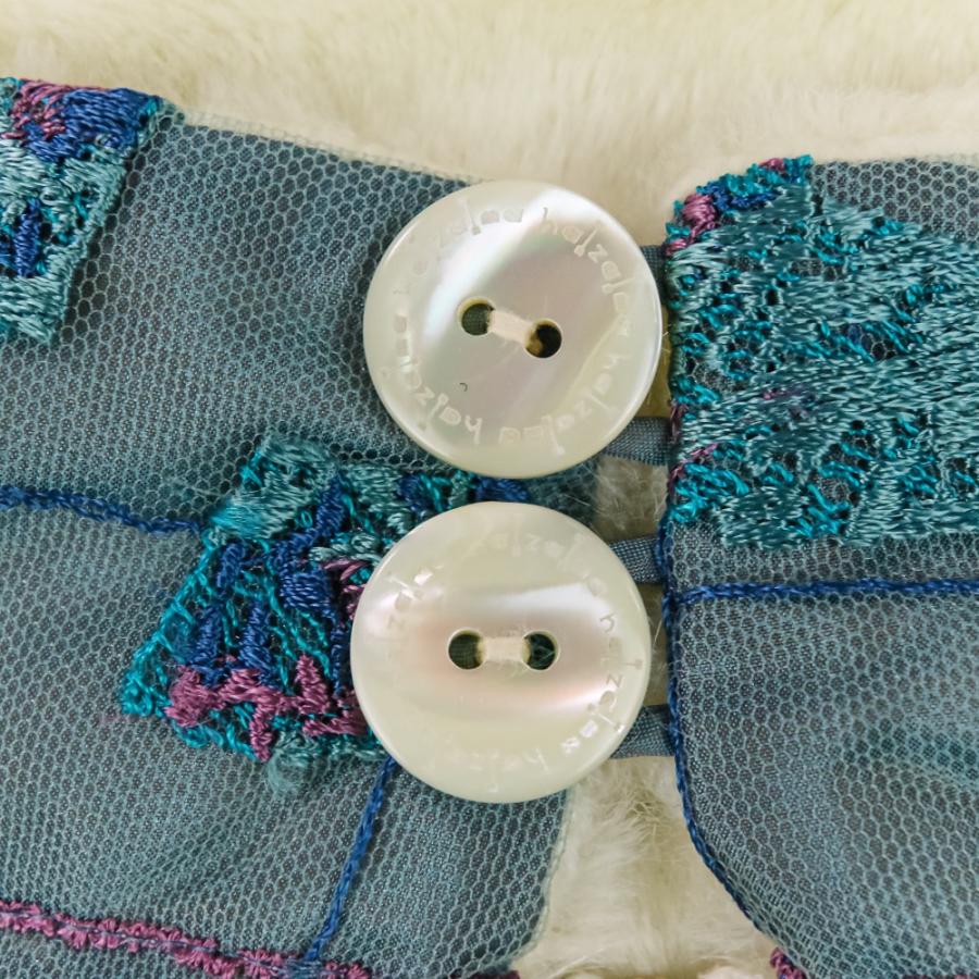 美品 hazama ハザマ 無知へと達するレーススヌード チュール刺