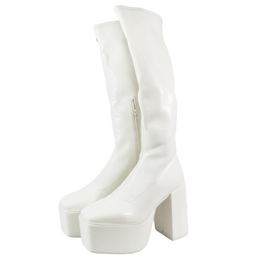 GYDA（ジェイダ） 新品同様 ロングブーツ ストレッチ フェイクレザー