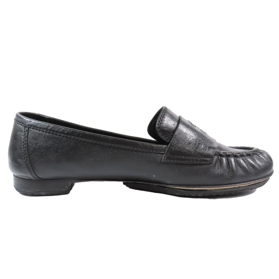 CHANEL（シャネル） 良品 ローファー ココマーク刺繍 レザー