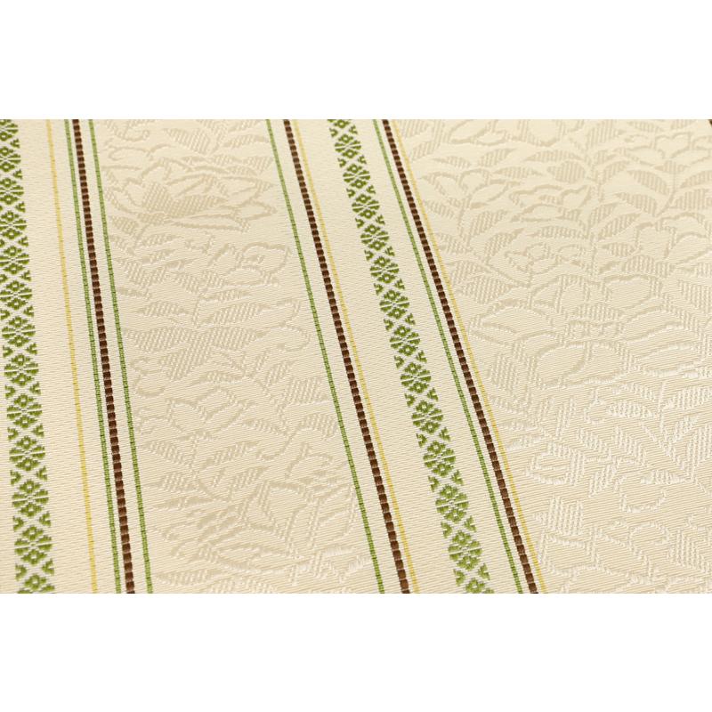 名古屋帯 博多織 八寸 八寸名古屋帯 本場筑前博多織 正絹 薄黄色