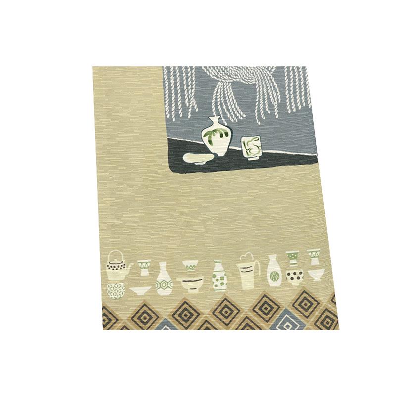 半幅帯 WA・KKA WAKKA ワッカ 「はしご酒」 リバーシブル 正絹