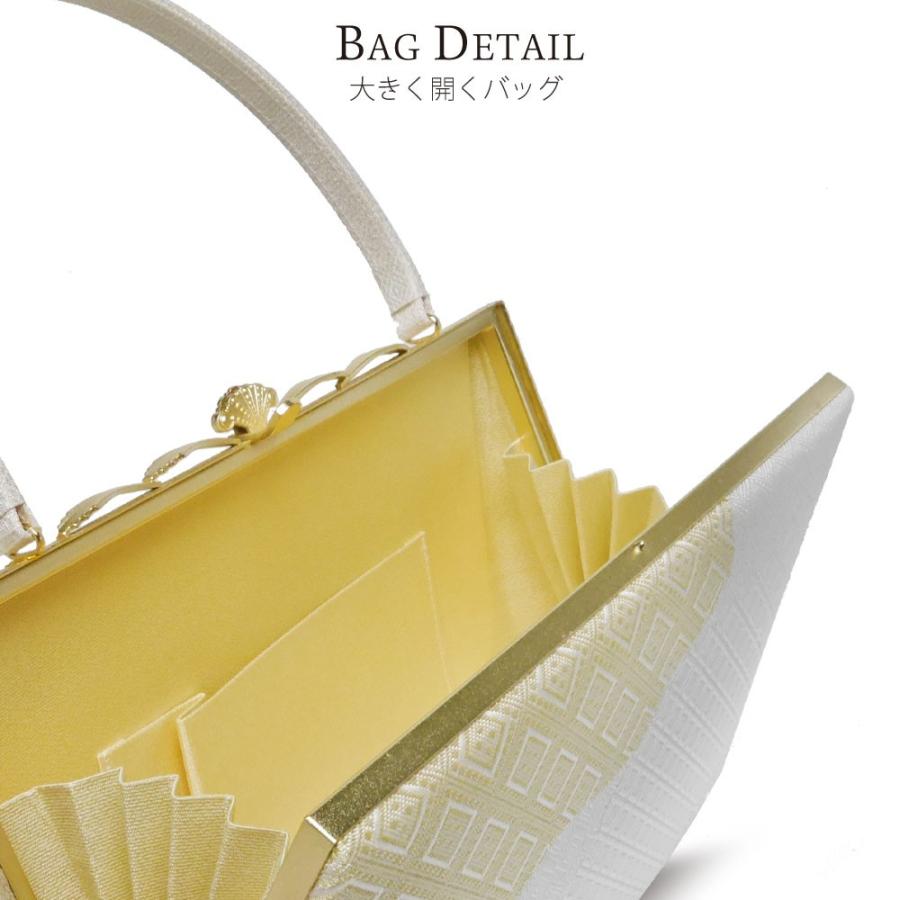 NISHIORI 白梅 高級 草履バッグ セット フォーマル 礼装用 絹帯地