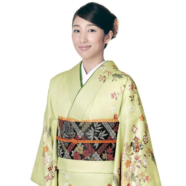 H.L（アッシュ・エル） 訪問着 洗える セット 購入 5点セット 黄緑
