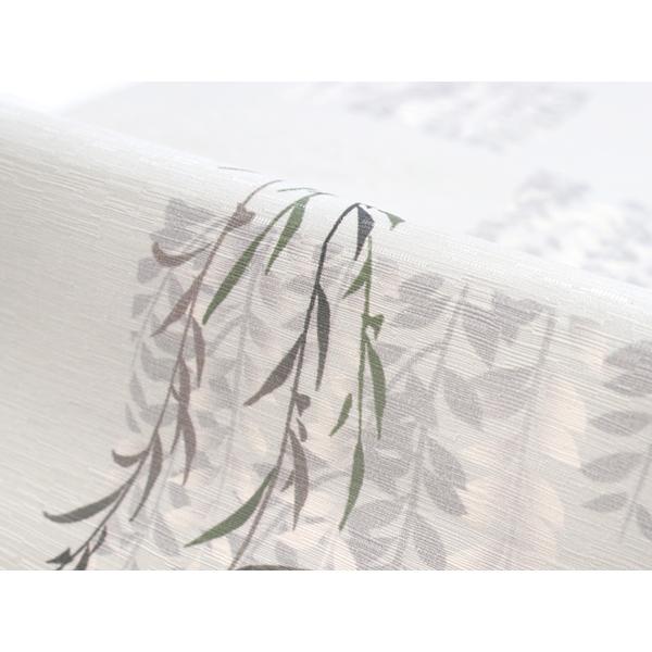 名古屋帯 正絹 新品 仕立て上がり カジュアル グレー 月 こうもり 鳥