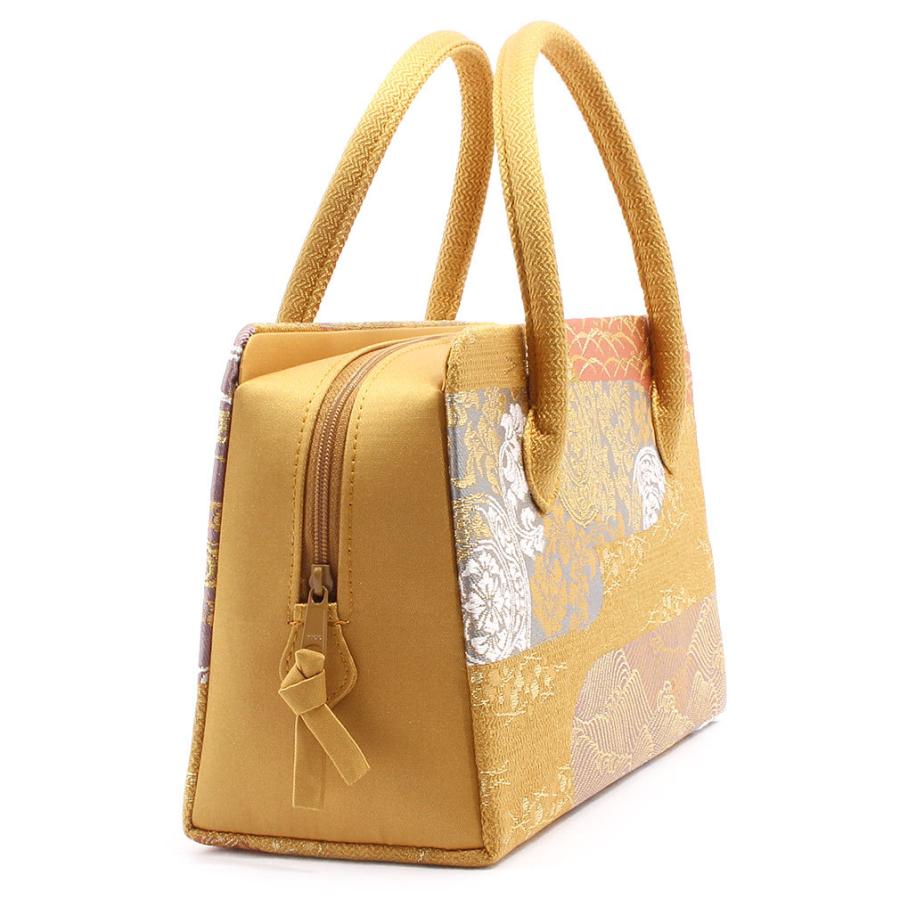 Kisste（キステ） バッグ 利休バッグ 着物 和装 フォーマル 黄土 橙 金