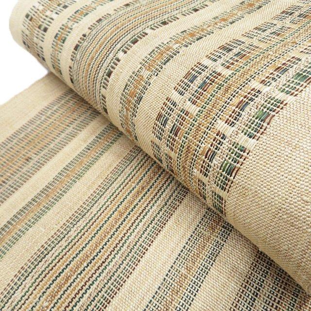 特選 夏物 芭蕉布 名古屋帯 なごや帯 未使用 芭蕉糸 カジュアル 仕立て