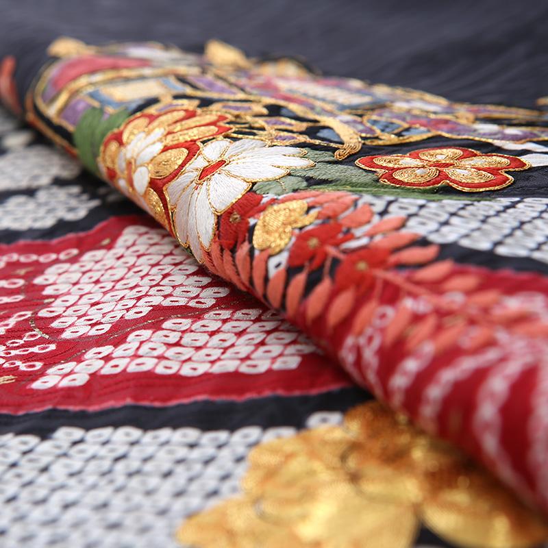 振袖レンタル 正絹 総絞り シンプル fg-51b フルセット一式 着物 人気