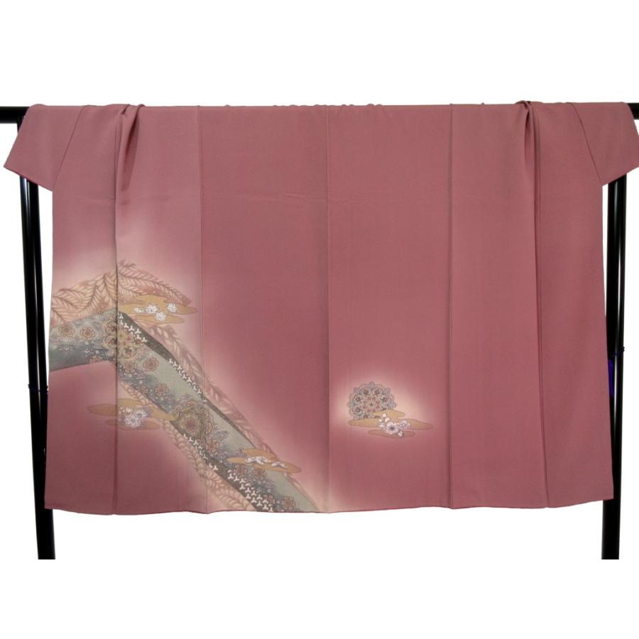 未使用に近い 薄紫 辻が花 訪問着 正絹 リサイクル 大きいサイズ 豪華