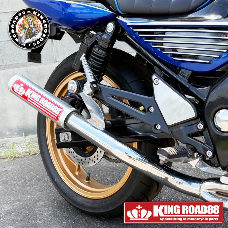 キングロード88フルエキマフラー メッキ バリオス用 Amazon | King