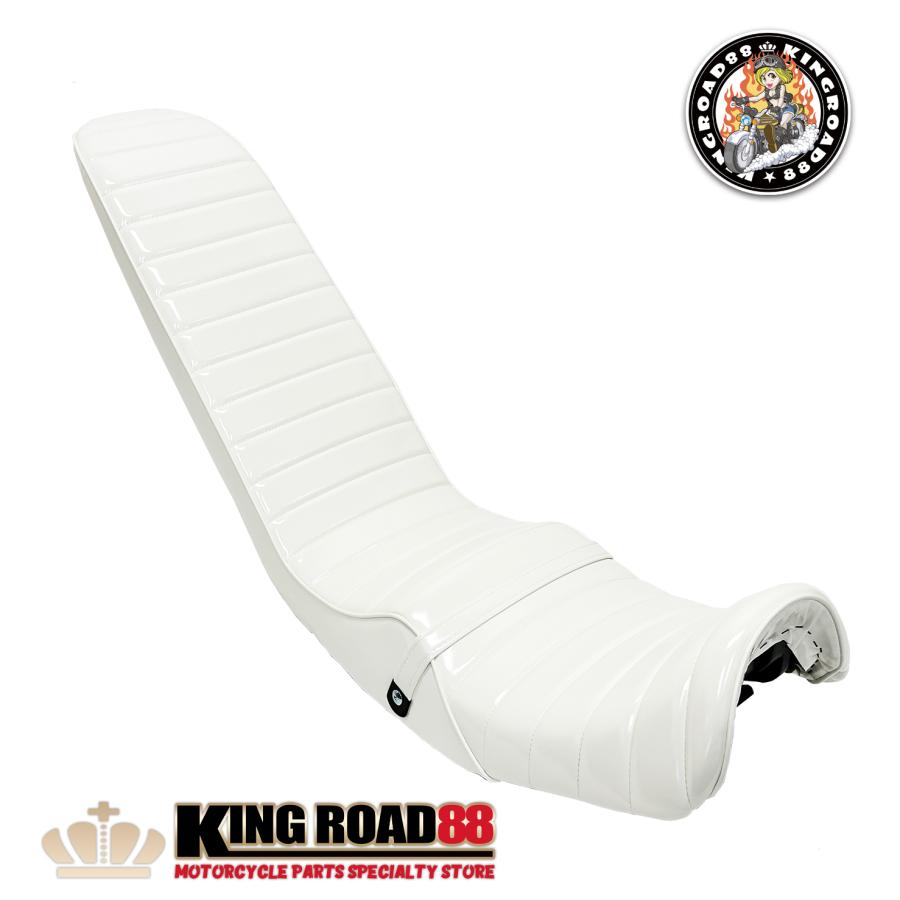 三段シート XJR400 前期 4HM KingRoad88 エナメル ホワイト 3段シート