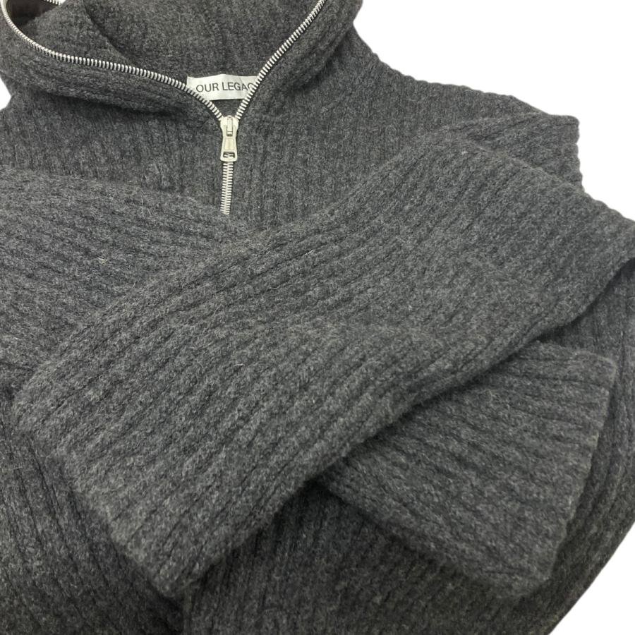 Our Legacy（アワーレガシー） ニットジップパーカー グレー サイズ