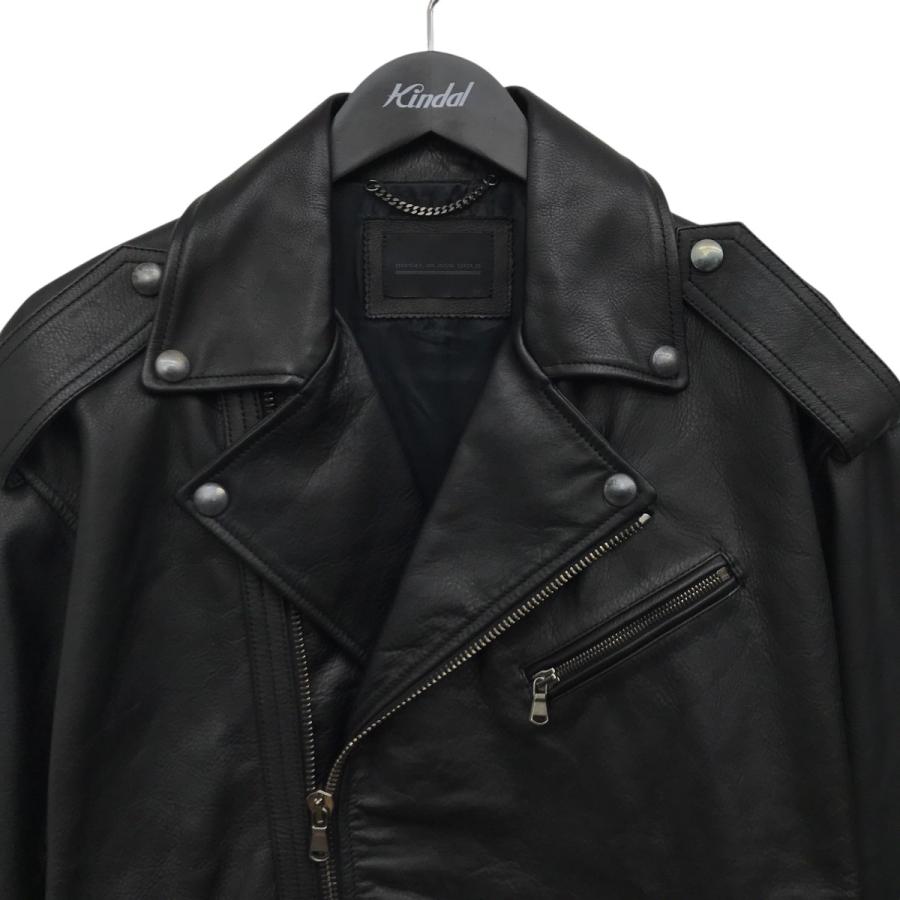 DIESEL BLACK GOLD ディーゼルブラックゴールド 燕尾 レザー ダブル