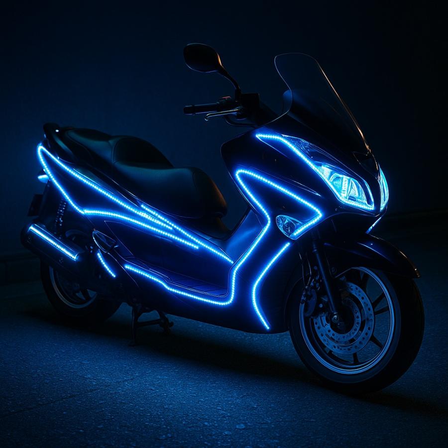 LEDテープライト ブルー 青 1219mm 防水 カスタム 外装 ビッグ