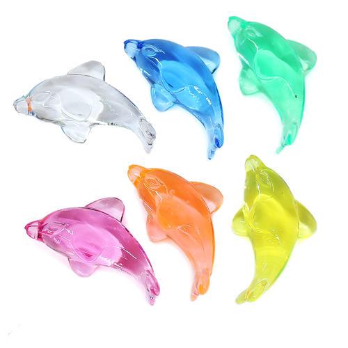 アクリルアイス 宝石すくい 蛍光クリア ドルフィン 1kg(1袋) おもちゃ