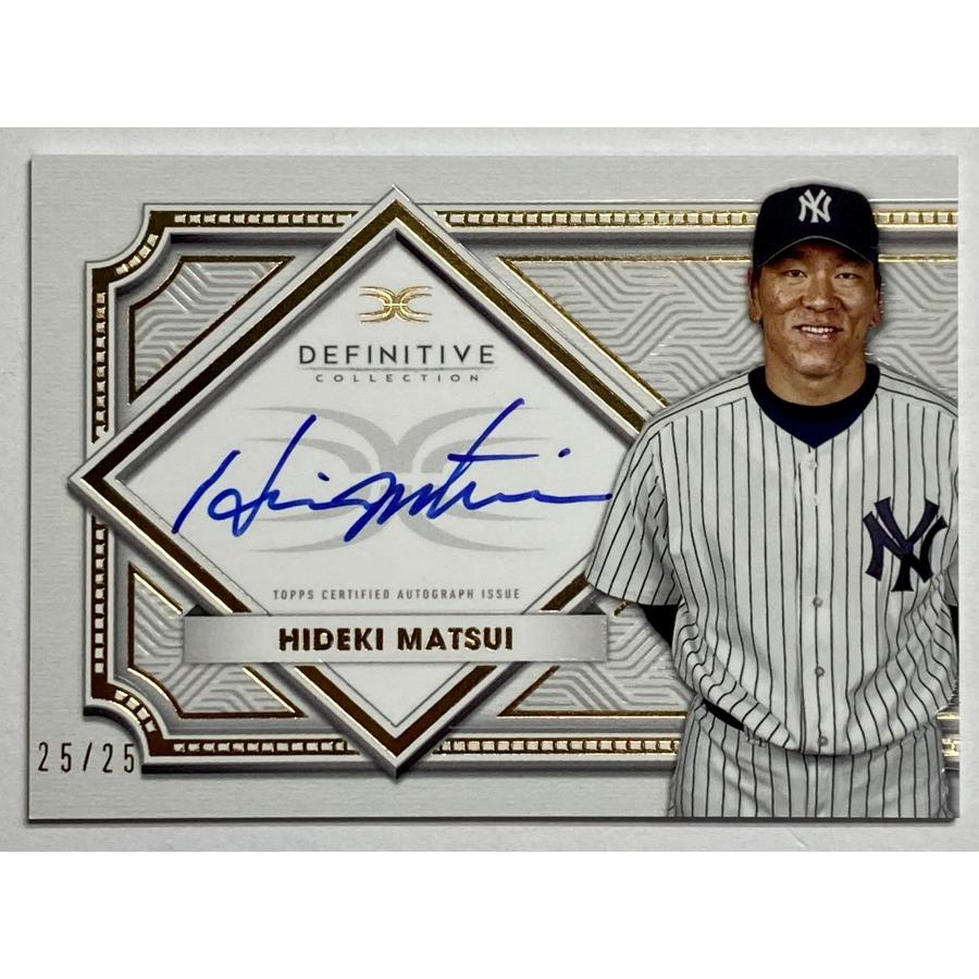 ラストNo. 25/25枚限定】松井秀喜直書きサイン 2022 Topps Definitive