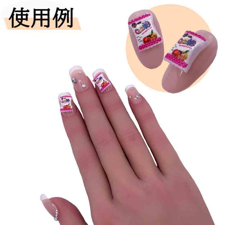 ネイルパーツ お菓子 11mm 混色 ミックス ピンク 50個 食べ物