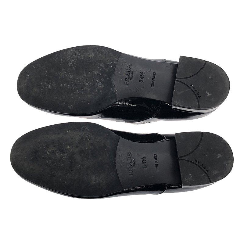 PRADA（プラダ） | エナメルレザー レースアップシューズ | 34 1/2