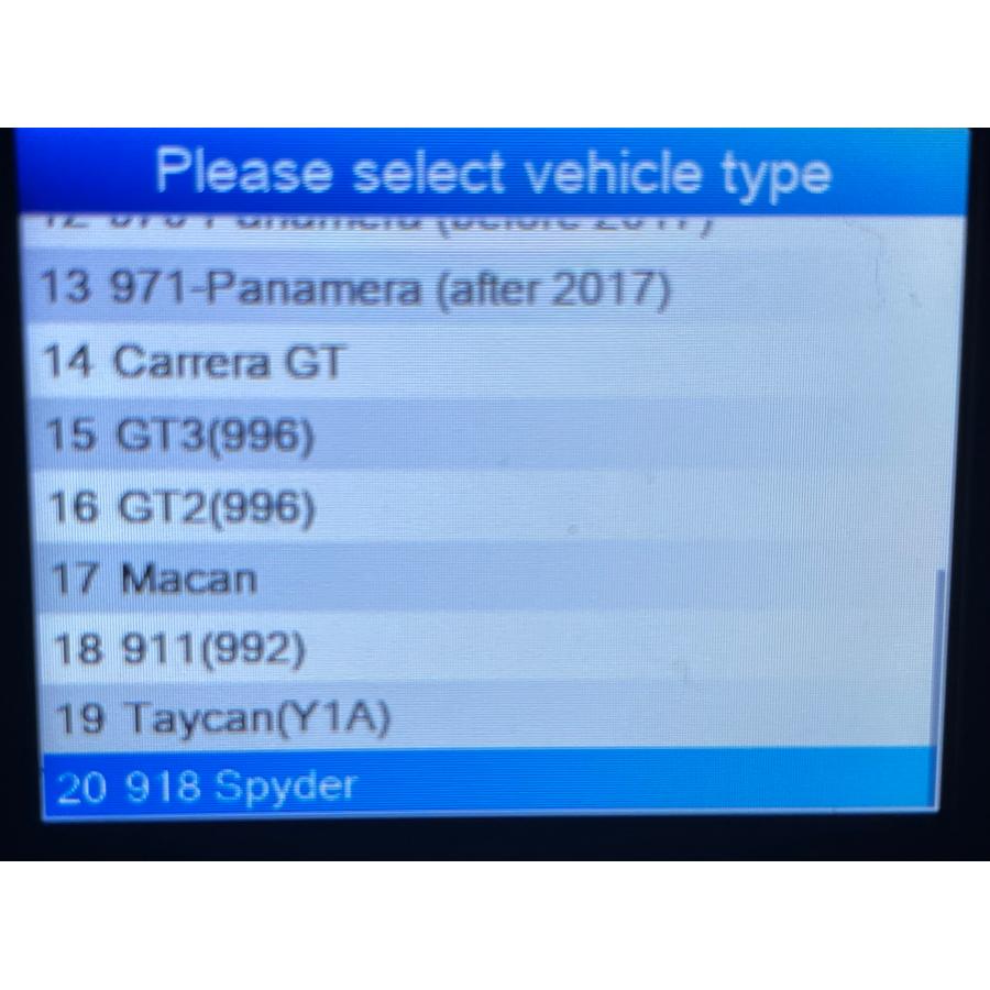 新型 992 918 対応 日本語 ポルシェ OBD2 スキャナー 故障診断機