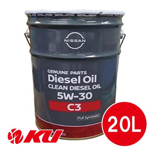 日産（NISSAN） 純正 クリーンディーゼルオイル 5W-30 20L×1缶 ペール