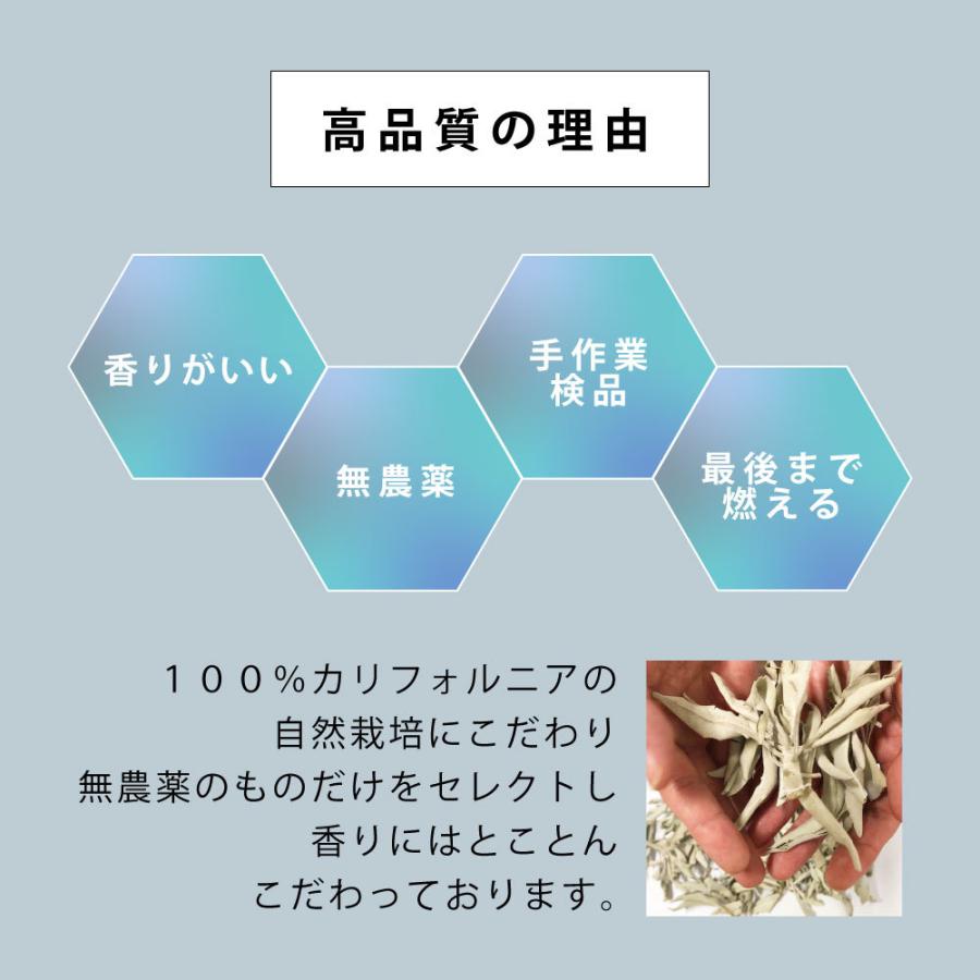 アンドエスエイチ ホワイトセージ 浄化用 カリフォルニア産 50g <br