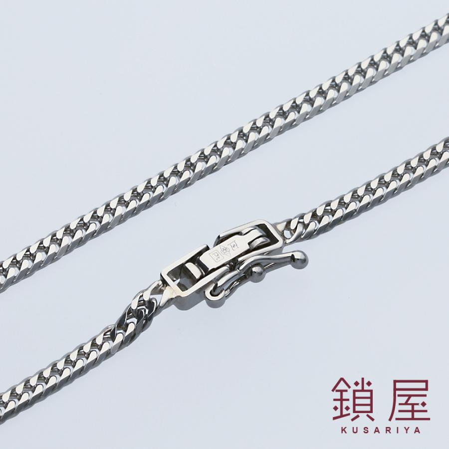 Pt850 プラチナ 喜平 ネックレス 幅2.4mm 中留 中折れ キヘイ チェーン