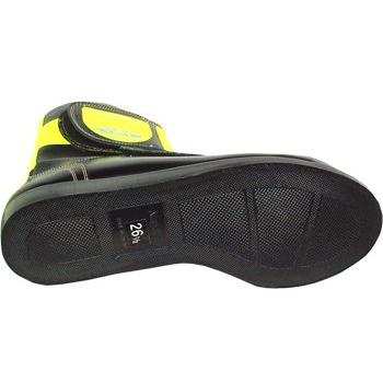 アスファルト舗装工事周辺作業用安全靴 HSKマジック反射付き（黄