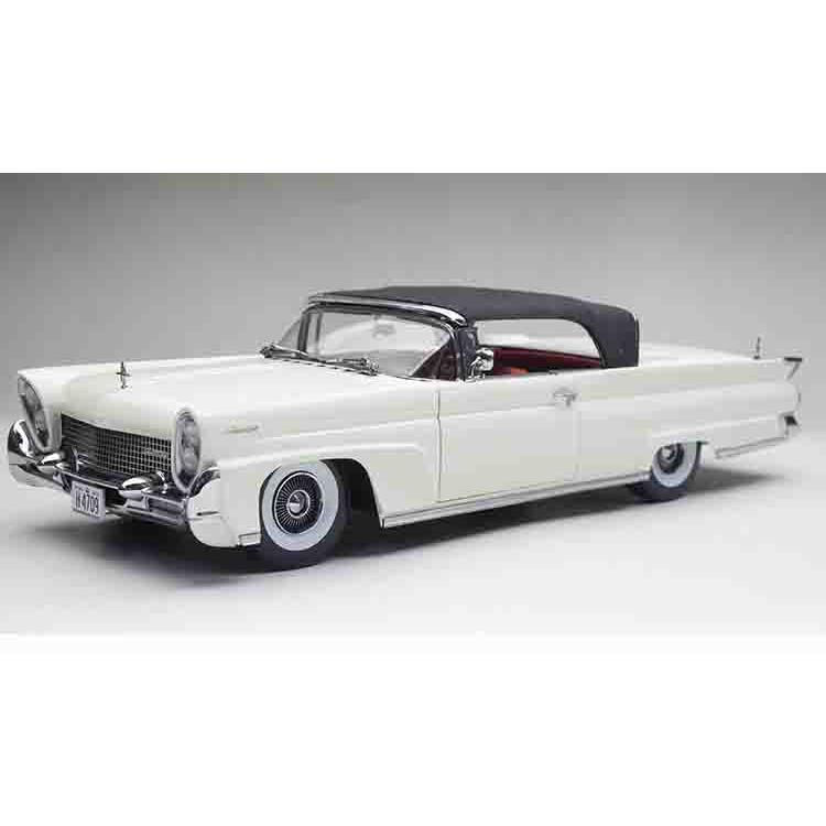 ミニカー 1/18 1958 リンカーン・コンチネンタル コンバーチブル 白色