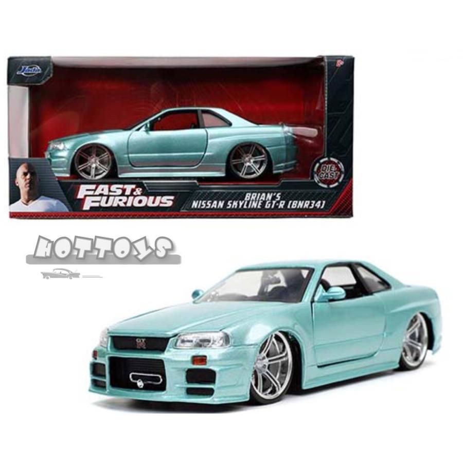 ワイルドスピードミニカー GTR 新ライトブルーメタ色 特別限定 1/24