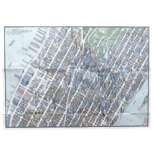 鳥瞰図 バーズアイマップ11 ニューヨーク2000 絵図 マンハッタン 地図
